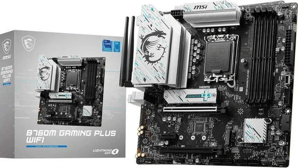 MSI B760M Gaming Plus Wi-Fi Intel LGA1700 DDR5 Micro ATX Anakart ürün görseli 1