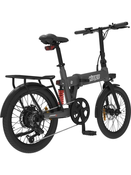 Hifree E-Cycle Elektrikli Bisiklet - Gri - Resim 4
