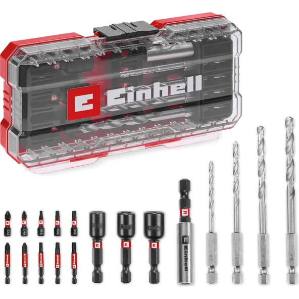 Einhell S-CASE 18 Parça Vidalama Uç Seti ürün görseli 1