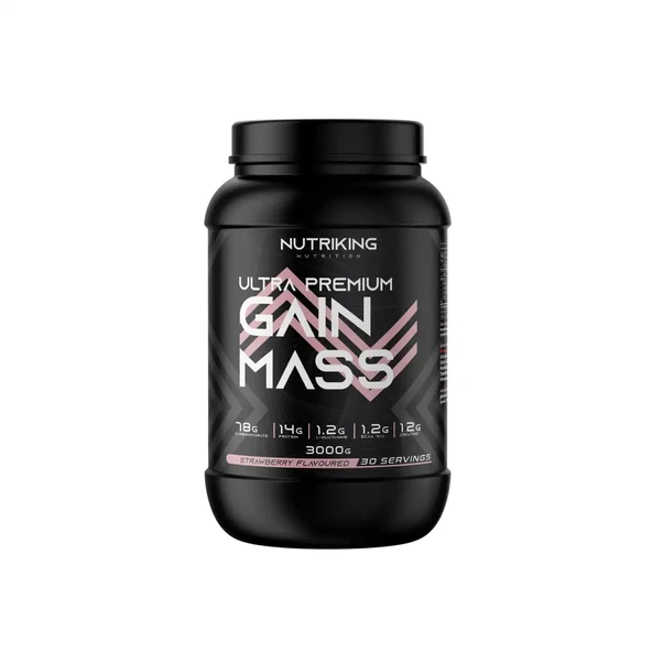 Mass Gainer Karbonhidrat Tozu 3000G 30 Servis Çilek Aromalı ürün görseli 1