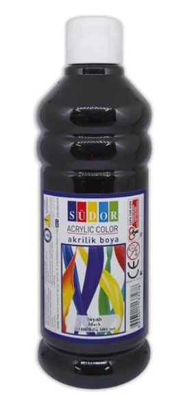 Südor Akrilik Boya 500 Ml Siyah Sd-1009-14 ürün görseli 1