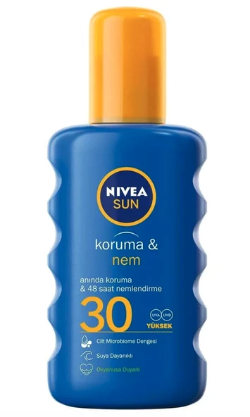 Nivea Sun Koruma & Nem Güneş Spreyi SPF30 200 ml ürün görseli 1