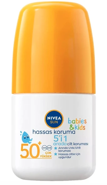 Nivea Sun Bebekler İçin Hassas Koruma SPF50+ Güneş Koruyucu Roll-On 50 ml ürün görseli 1