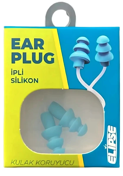 Elipse Kulak Tıkacı İpli Silikon 2li ürün görseli 1