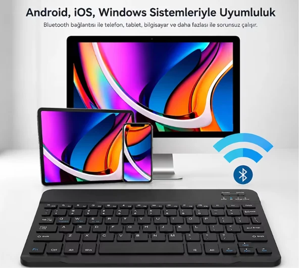 Kablosuz Klavye  Mouse Seti Kablosuz Özgürlüğün Keyfini Çıkarın - Resim 3
