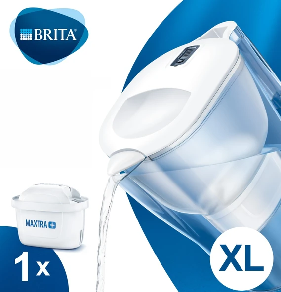 BRITA Aluna XL Filtreli Su Arıtma Sürahisi - Beyaz ürün görseli 1