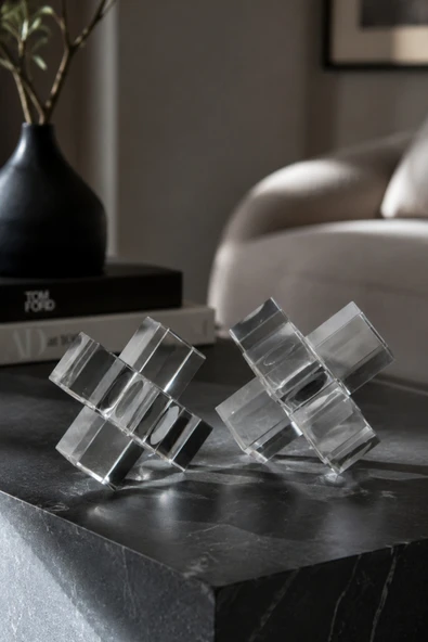 BYC TÜRKİYE Kristal Küp 2'li Set - Resim 2