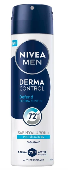 Nivea Men Erkek Sprey Deodorant Derma Control Defend 150 ml ürün görseli 1