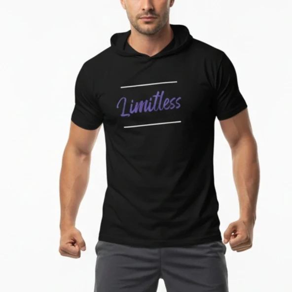 Limitless Kolsuz Hoodie Siyah / S Beden ürün görseli 1