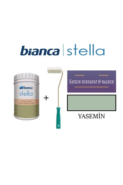 Bianca Stella Su Bazlı Akrilik Boya + Dekor Kadife Parmak Rulo Yasemin ürün görseli 1