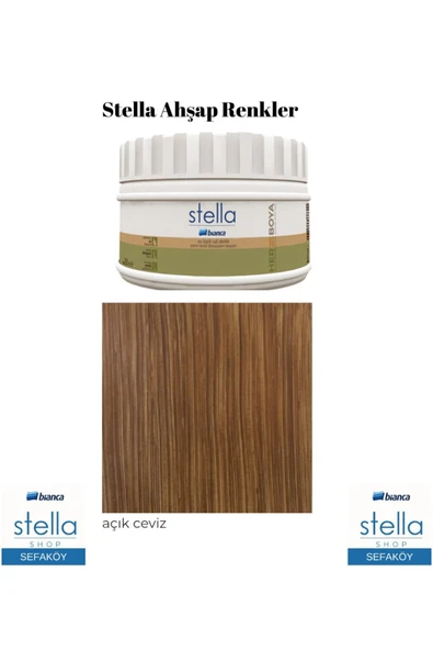Bianca Stella Ahşap Renkler 250 ml Açık Ceviz ürün görseli 1