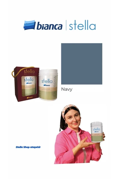 Bianca Stella Su Bazlı Saf Akrilik Boya 500ml - Navy Navy ürün görseli 1