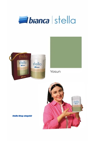 Bianca Stella Su Bazlı Saf Akrilik Boya 500ml - Yosun Yosun ürün görseli 1