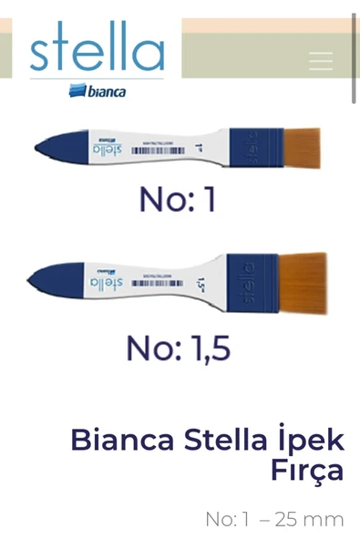 Bianca STELLA İpek Fırça No:1 ürün görseli 1