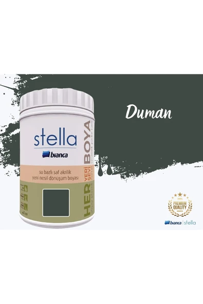 Bianca Stella Su Bazlı Saf Akrilik Boya 1 Litre Duman ürün görseli 1