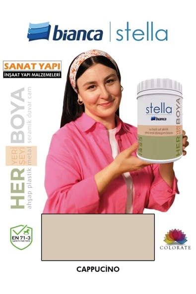 Bianca Stella Su Bazlı Akrilik Boya Rengarenk Cappuccino ürün görseli 1