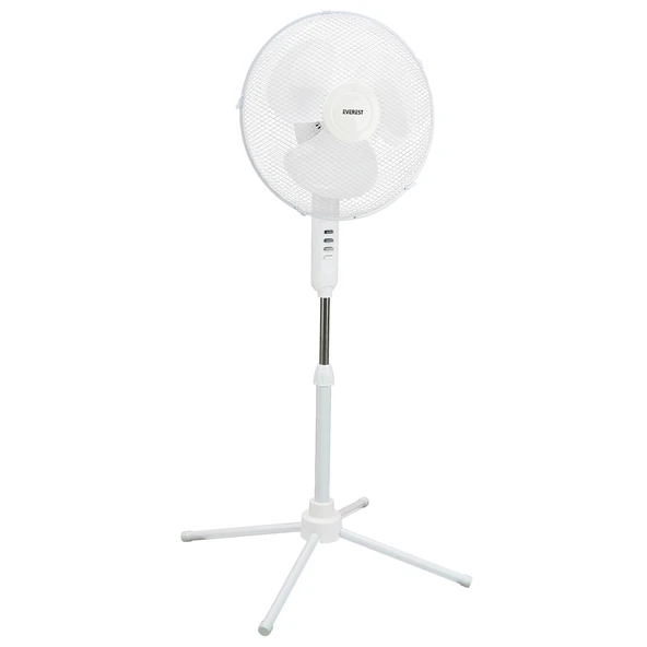 Ecowind Ev Tipi Metal Vantilatör 16 Inç 45W 1100 Rpm 3 Kademeli Beyaz FAN10 ürün görseli 1