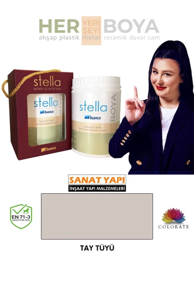 Bianca Stella Su Bazlı Akrilik Boya Tay Tüyü Tay Tüyü ürün görseli 1