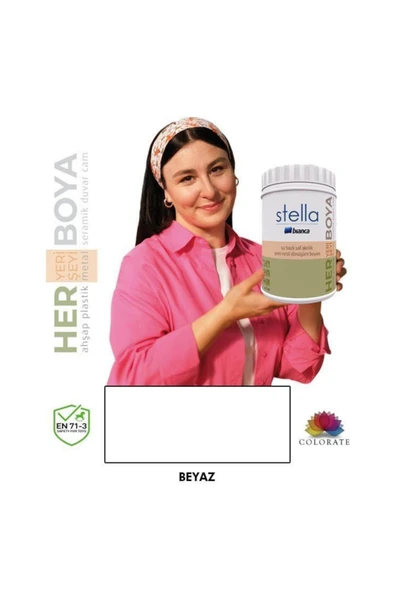 Bianca Stella Serisi Yeni Nesil Yüzey Dönüşüm Boyası - Beyaz Beyaz ürün görseli 1