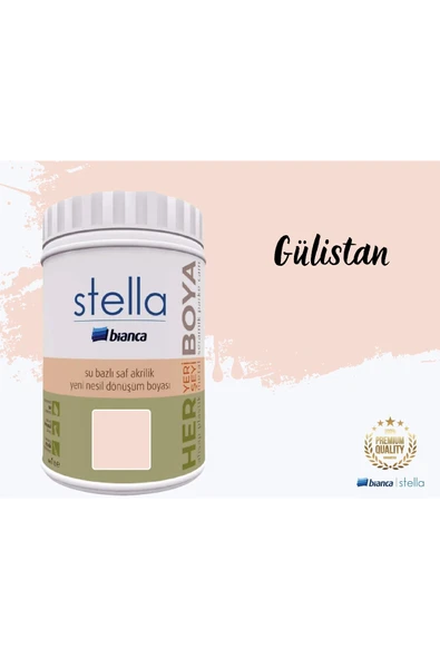 Bianca Stella Su Bazlı Saf Akrilik Boya 1 Litre Gülistan ürün görseli 1