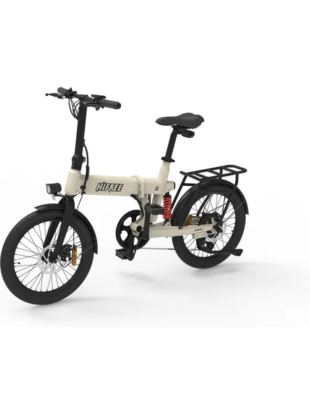 Hifree E-Cycle Elektrikli Bisiklet - Beyaz - Resim 2