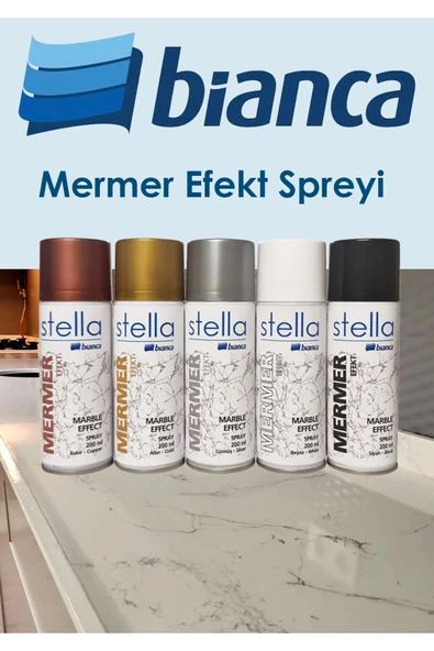 Bianca Stella Mermer Efekt Spreyi Beyaz - Resim 2