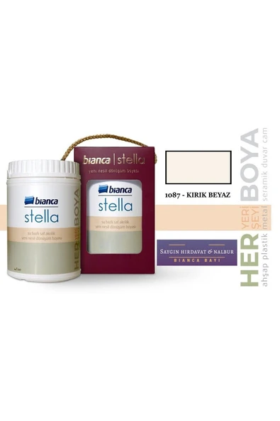 Bianca Stella Su Bazlı Akrilik Boya Kırık Beyaz Kırık Beyaz ürün görseli 1