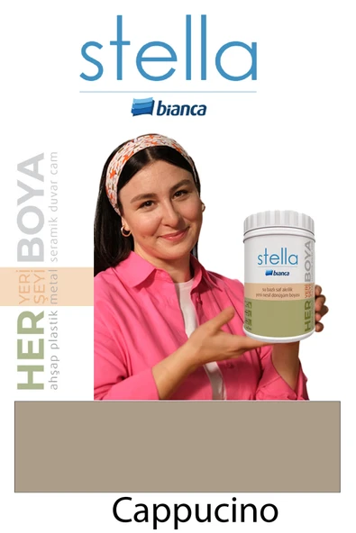 Bianca Stella Su Bazlı Saf Akrilik Boya 1Lt Cappucino ürün görseli 1