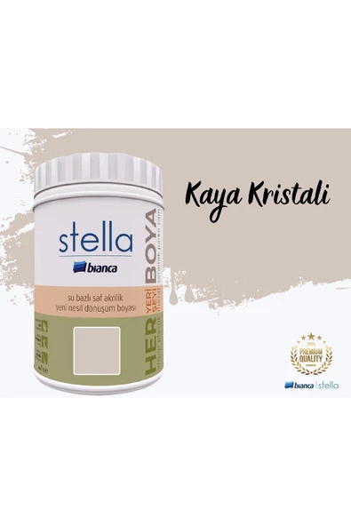 Bianca Stella Su Bazlı Saf Akrilik Boya 1 Litre Kaya Kristali ürün görseli 1