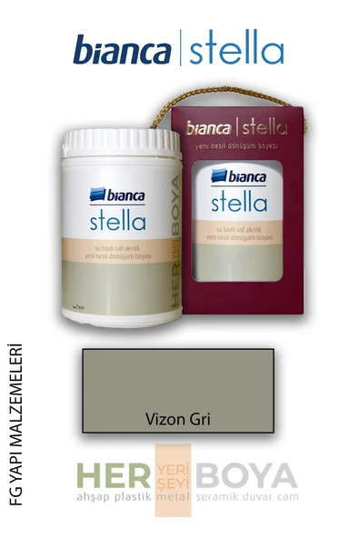 Bianca Stella Su Bazlı Akrilik Boya Vizon Gri ürün görseli 1