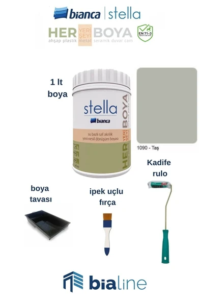 Bianca Stella Boya  1 litre Seti Taş ürün görseli 1