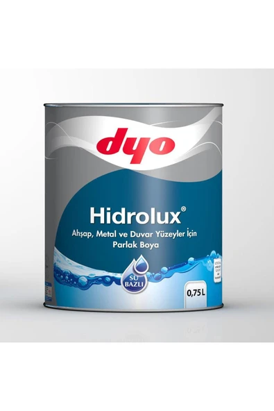 MarDyHome Hidrolüx 0,75 Litre Beyaz Su Bazlı Ahşap Metal Boyası Renkli ürün görseli 1