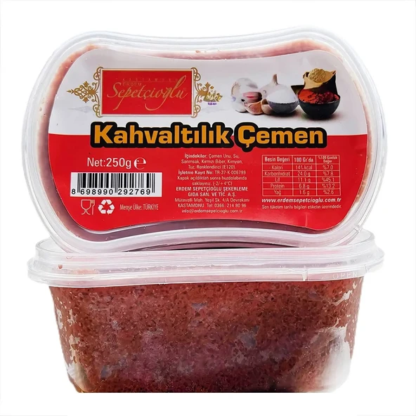Sepetçioğlu yöresel KASTAMONU MEŞHUR SEPETÇİOĞLU Çemen 250G ürün görseli 1
