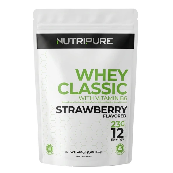 Nutripure Whey Classic Çilek Aromalı 480 Gr ürün görseli 1