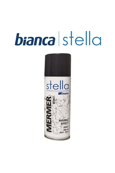 Bianca Stella Mermer Efekt Spreyi 200 ml Siyah ürün görseli 1
