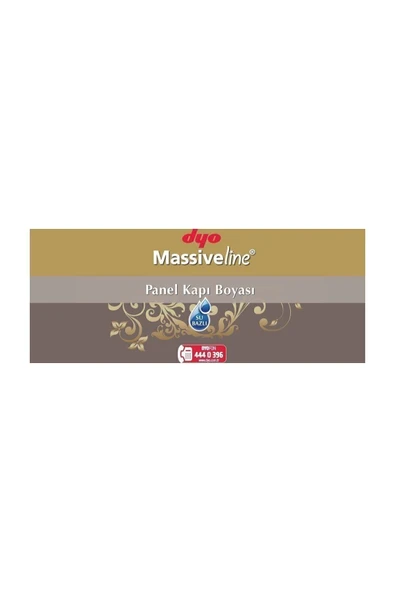 Dyo Massiveline Su Bazlı Panel Kapı Boyası Beyaz 2.5 Lt Beyazz - Resim 5