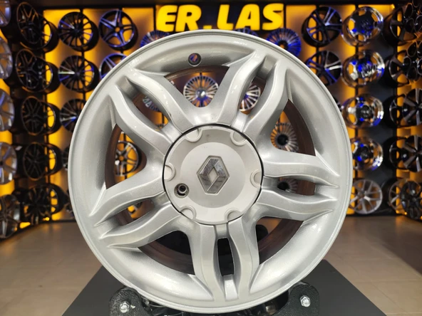 4 Adet RENAULT ORIJINAL 6*15 4*100 ET37 60.1 SILVER JANT REVİZE EDİLMİŞ (Takım) ürün görseli 1