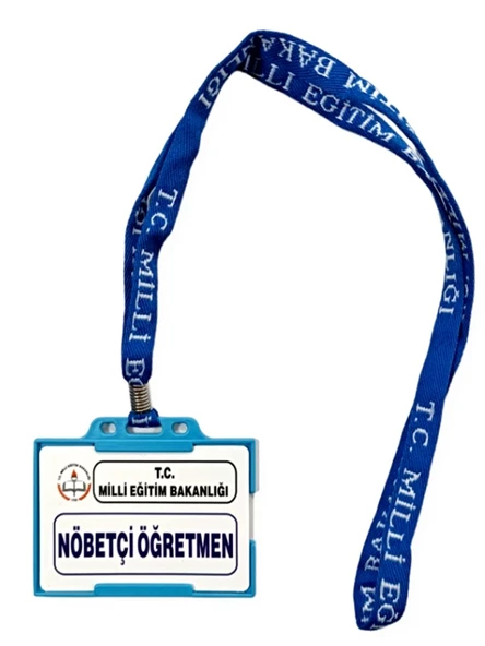 Nöbetçi Öğretmen Yaka Kartı İpli ürün görseli 1
