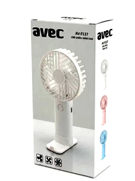 Avec Şarjlı Mini Fan Av-F137 Soğutucu ürün görseli 1
