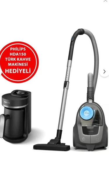 Philips BXA0058/00 XB2142/10 Toz Torbasız Süpürge + HDA150/161 Türk Kahve Makinesi Set ürün görseli 1