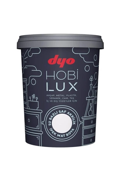 Dyo Hobi?lüx Boya 0,9 Lt Beyaz Beyaz ürün görseli 1
