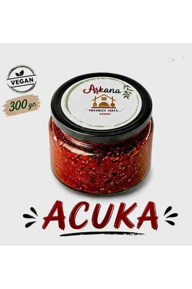 Aşkana Acuka 300g - Karadeniz Usulü Ev Yapımı Katkısız Cevizli Kahvaltılık Sos ve Meze ürün görseli 1
