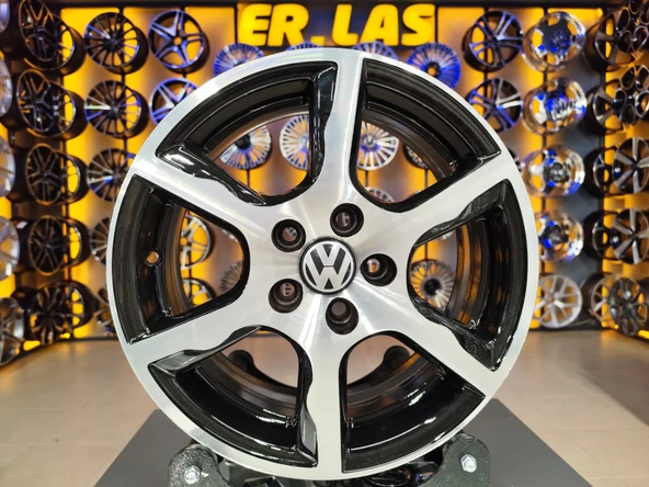 4 Adet VOLKSWAGEN POLO ORIJINAL 6*15 5*100 ET40 57.1 BLACK MACK JANT REVİZE EDİLMİŞ (Takım) ürün görseli 1