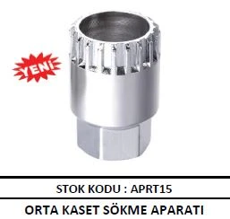 BİSİKLET ORTA KASET GÖBEK SÖKME APARATI ANAHTARI SİYAH RENK 2021 ürün görseli 1