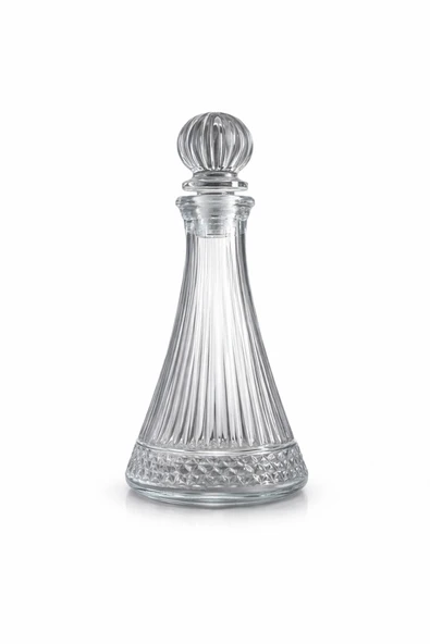 Aşkana Elysia Model Kapaklı Premium Şık Cam Karaf Sürahi,Şişe 700 ml Kapaklı,33 cm ürün görseli 1
