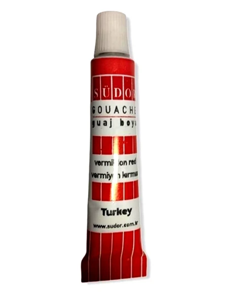 Südor Guaj Boya Tüp Kırmızı 9ml Küçük - 4 adet ürün görseli 1
