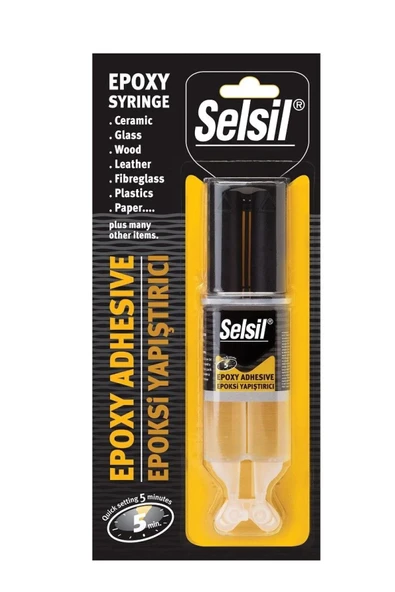 Selsil Genel Amaçlı Epoksi Yapıştırıcı Şeffaf 28g 5dk 250kg ürün görseli 1