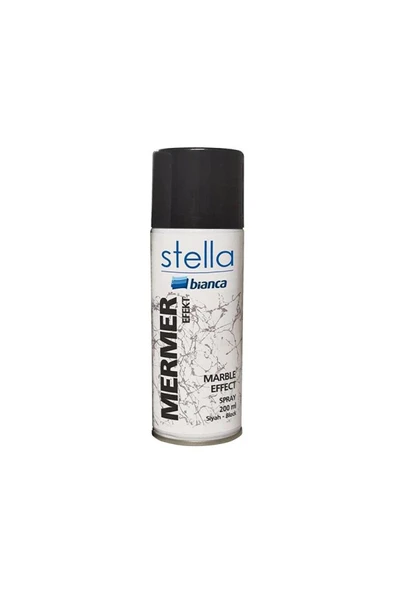 Bianca Stella Mermer Efekt Sprey 200 Ml Siyah Siyah ürün görseli 1