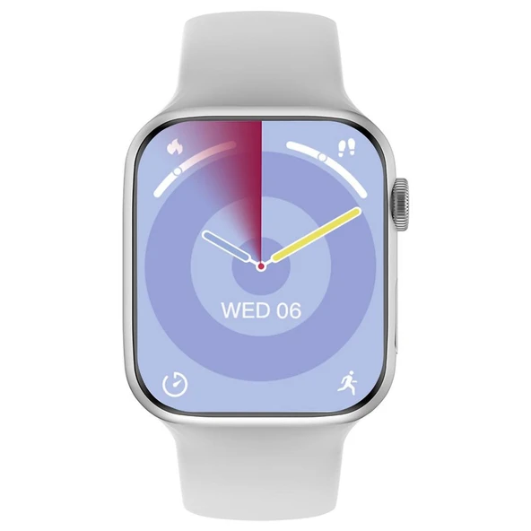 Hytech W99 Watch IOS ve Android Uyumlu MActive 2.05'' Geniş Ekranlı Gümüş Akıllı Saat ürün görseli 1