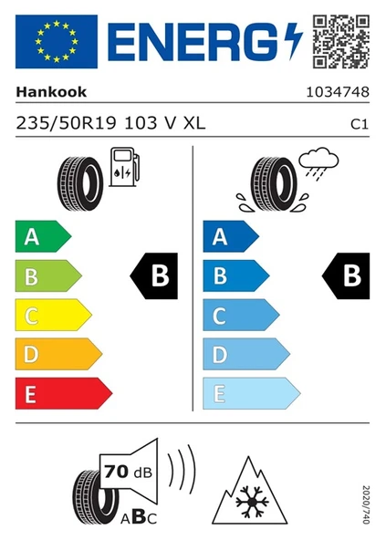 Hankook 235/50R19 103V XL iON Flexclimate  IL01 So Oto 4 Mevsim Lastiği(Üretim Tarihi: 2026) ürün görseli 1